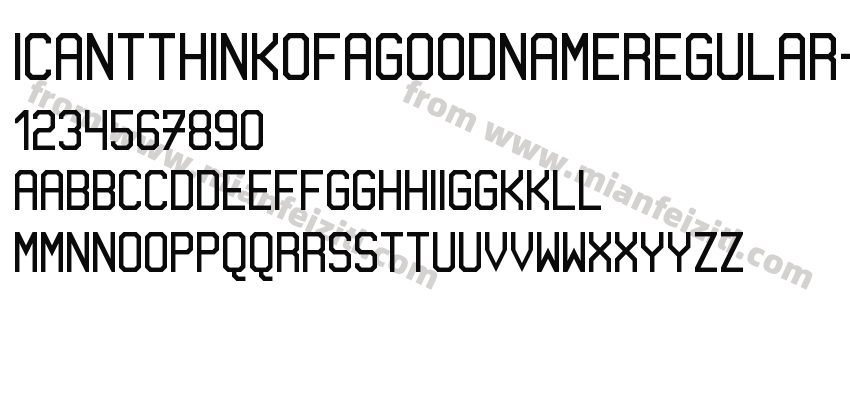 I can't think of a good name! Regular预览图2