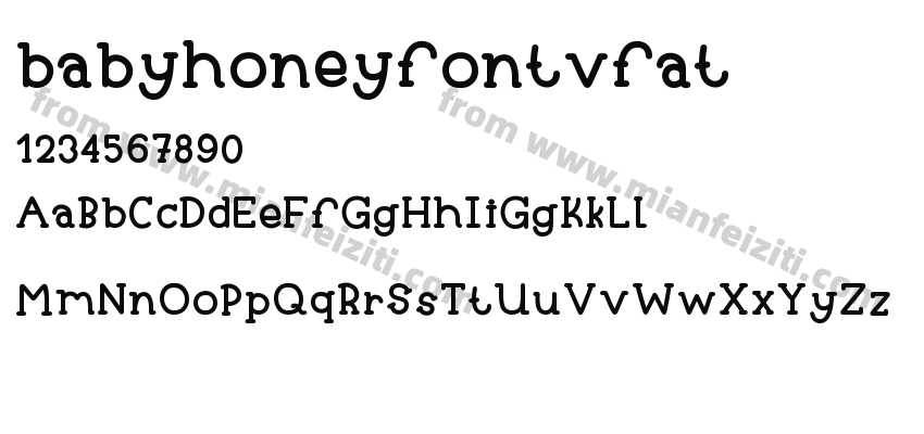 babyhoneyfontvfat预览图2