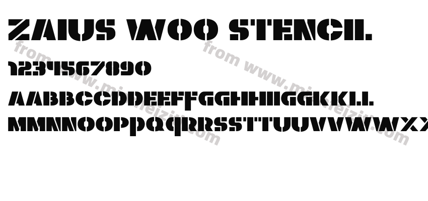 Zaius W00 Stencil预览图2