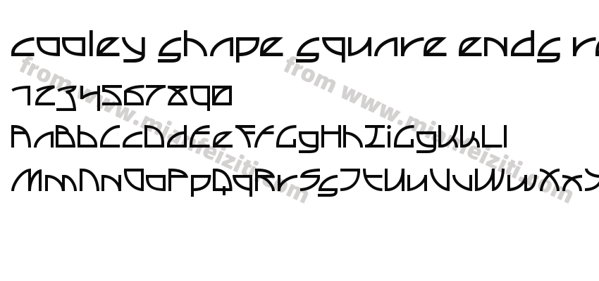 cooley shape square ends regular normalized width预览图2