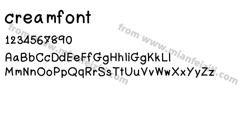creamfont预览图2