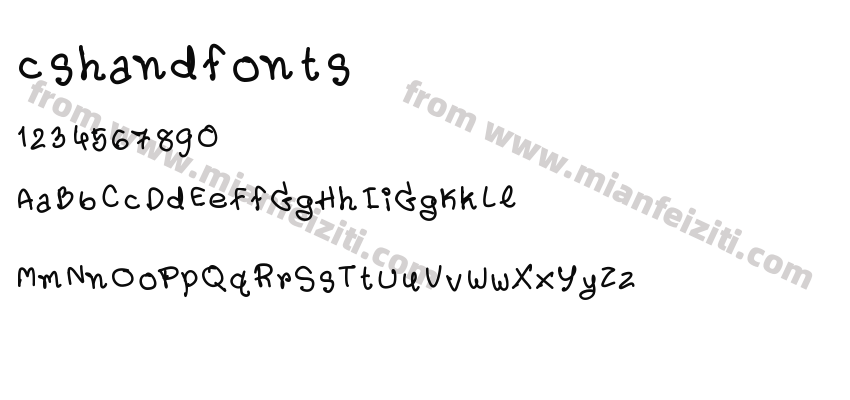 cshandfonts预览图2