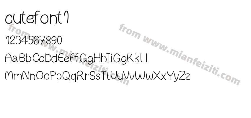cutefont1预览图2