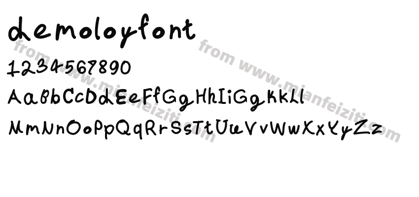 demoloyfont预览图2