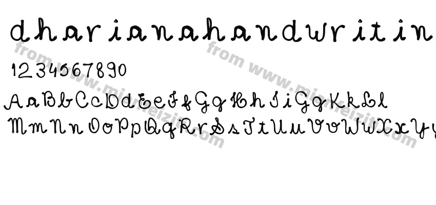dharianahandwriting预览图2