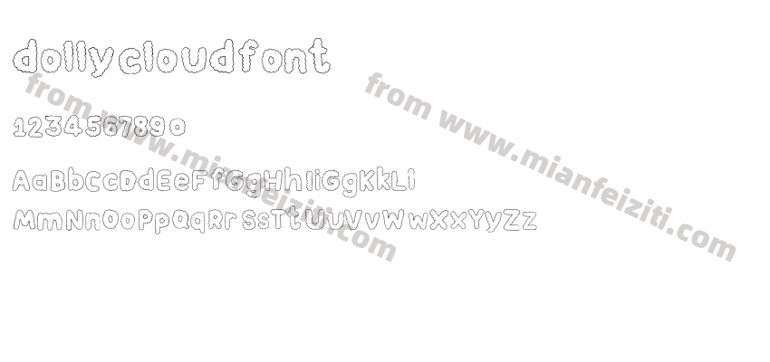 dollycloudfont预览图2