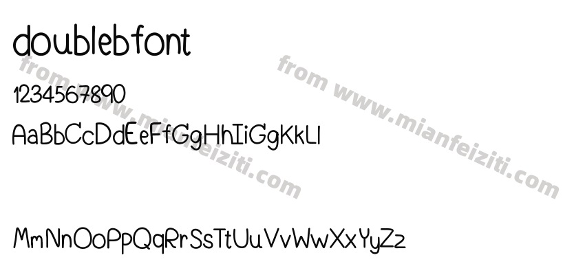 doublebfont预览图2