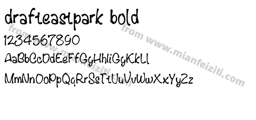 drafteastpark bold预览图2