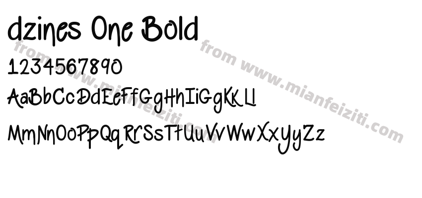 dzines One Bold预览图2