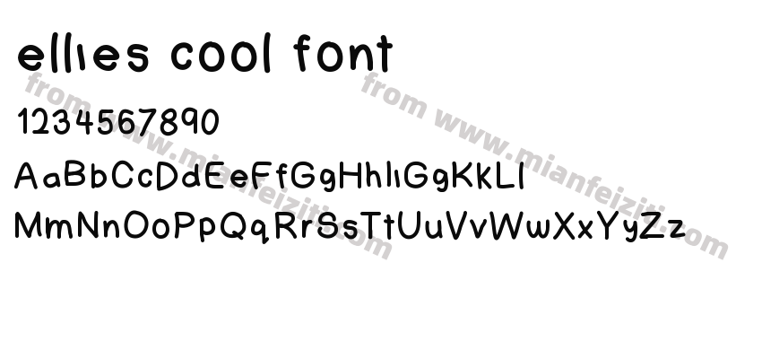 ellies cool font预览图2