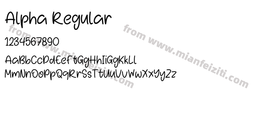 Alpha Regular预览图2