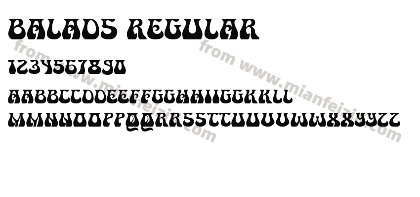 Balads Regular预览图2