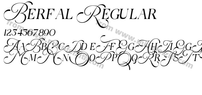 Berfal Regular预览图2