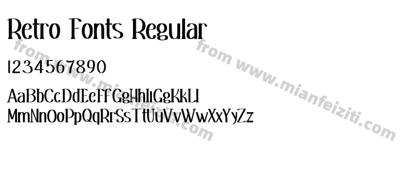 Retro Fonts Regular预览图2