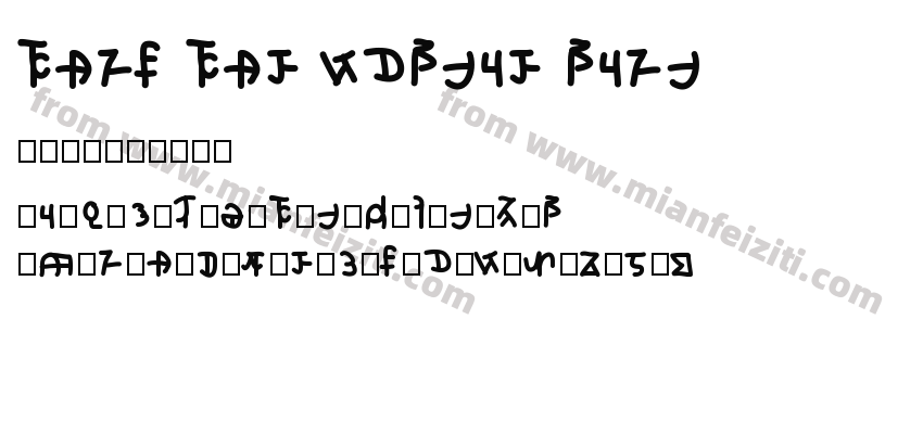 font for vulgar lang预览图2