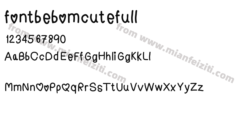 fontbebomcutefull预览图2