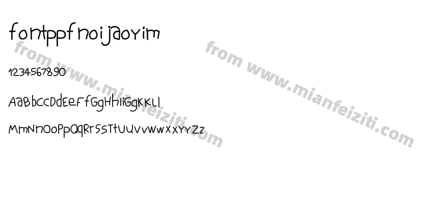 fontppfnoijaoyim预览图2