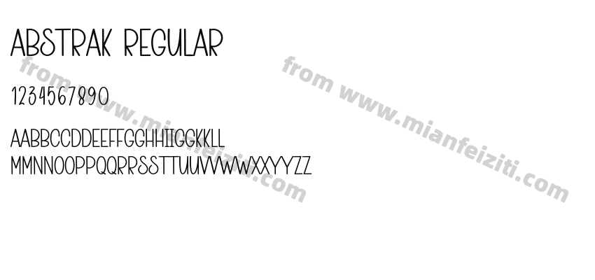 Abstrak Regular预览图2