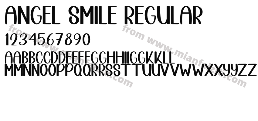 Angel Smile Regular预览图2