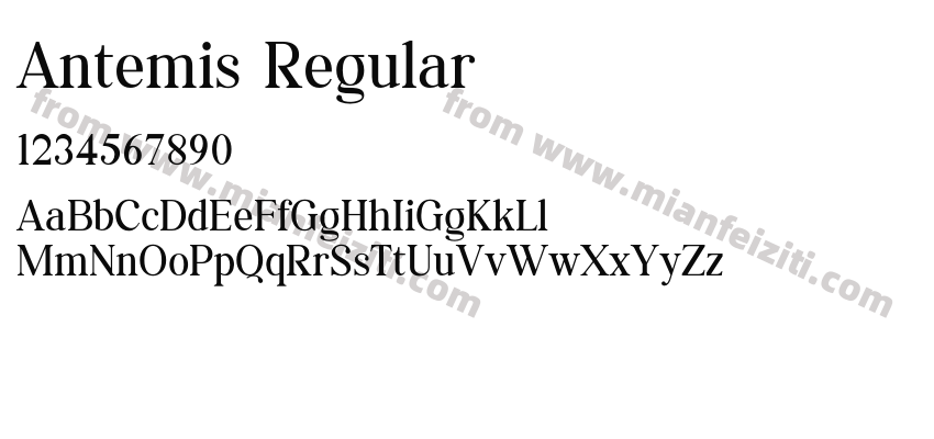 Antemis Regular预览图2