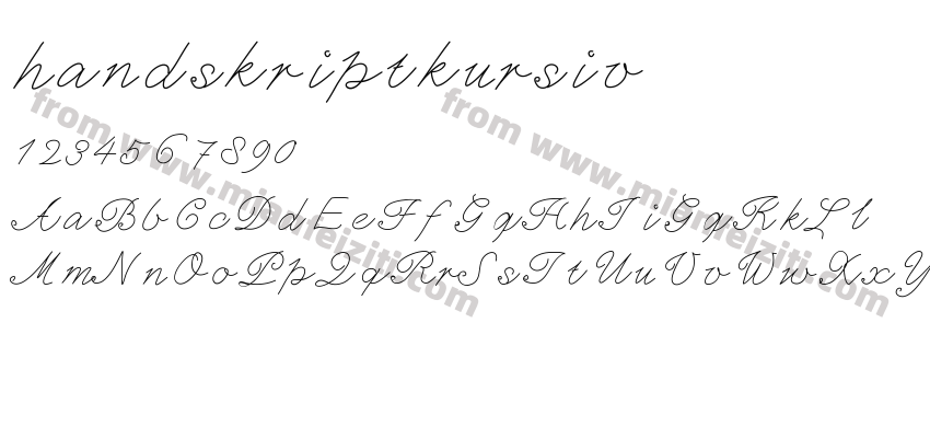 handskriptkursiv预览图2