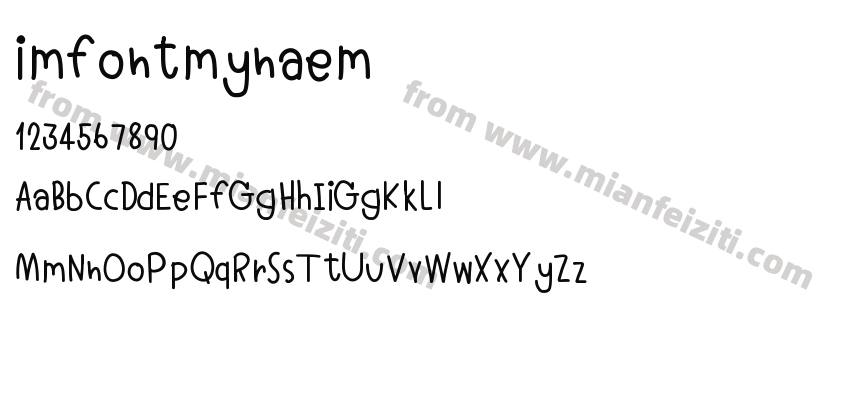 imfontmynaem预览图2