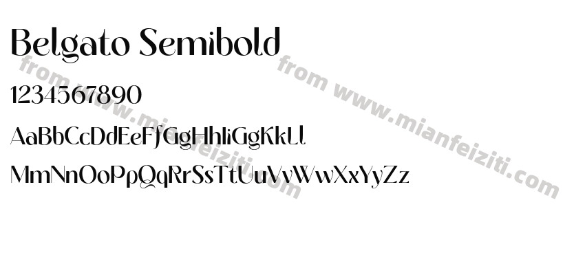Belgato Semibold预览图2