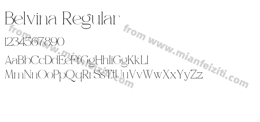 Belvina Regular预览图2