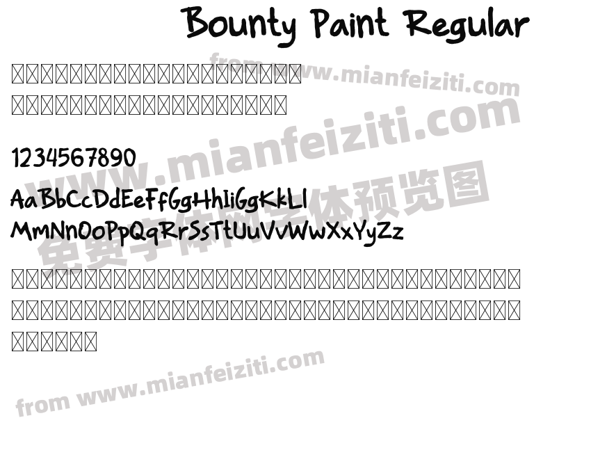 Bounty Paint Regular预览图2