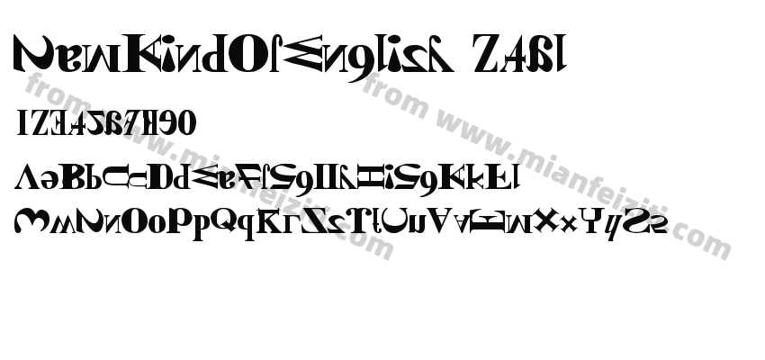 NewKindOfEnglish-246l字体预览