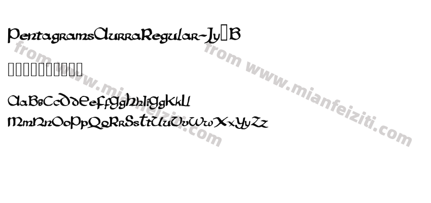 Pentagrams Aurra Regular Jy3B预览图2