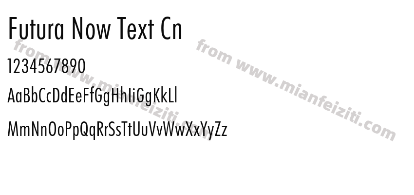 Futura Now Text Cn预览图2