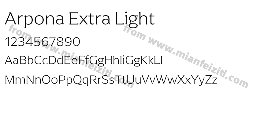 Arpona Extra Light预览图2
