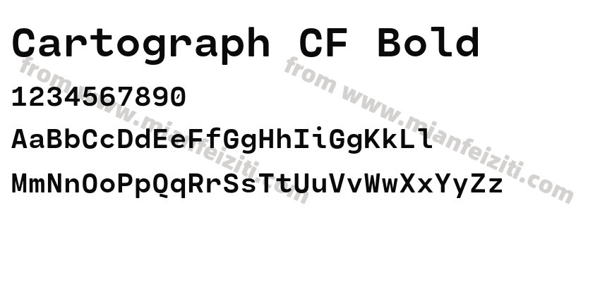 Cartograph CF Bold预览图2