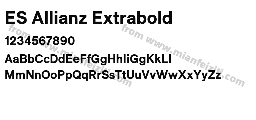 ES Allianz Extrabold预览图2