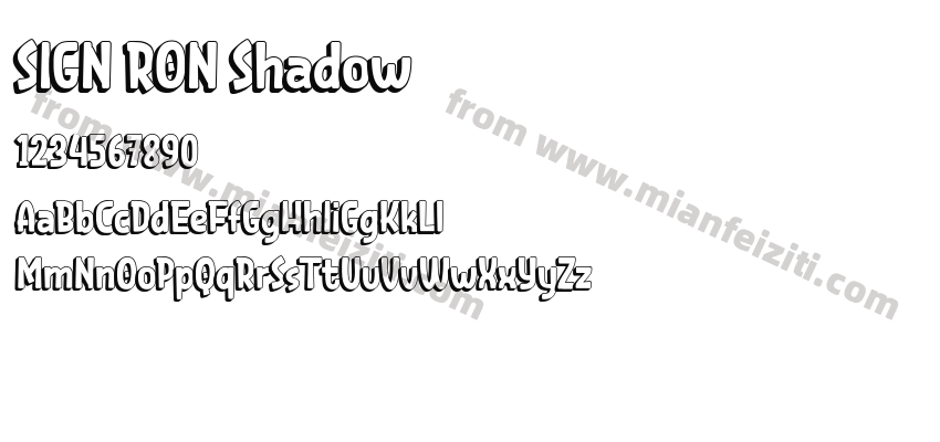 SIGN RON Shadow预览图2