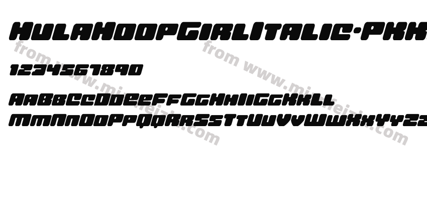Hula Hoop Girl Italic PK Kjd预览图2
