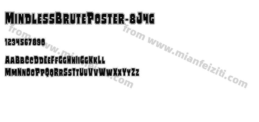 Mindless Brute Poster 8J4g预览图2