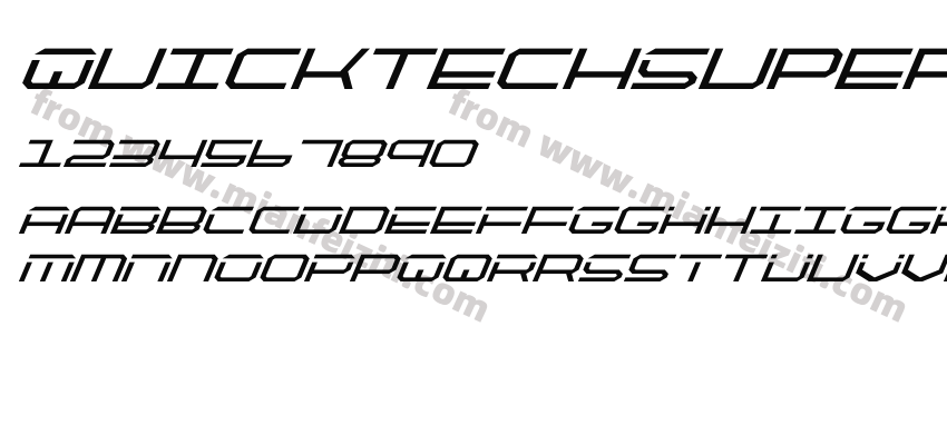 Quicktech Super Italic KX Ze预览图2