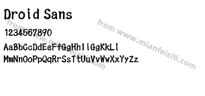 Droid Sans预览图2