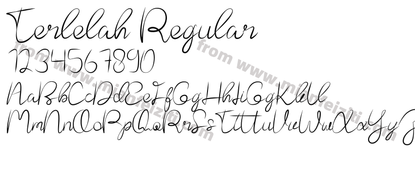 Terlelah Regular预览图2