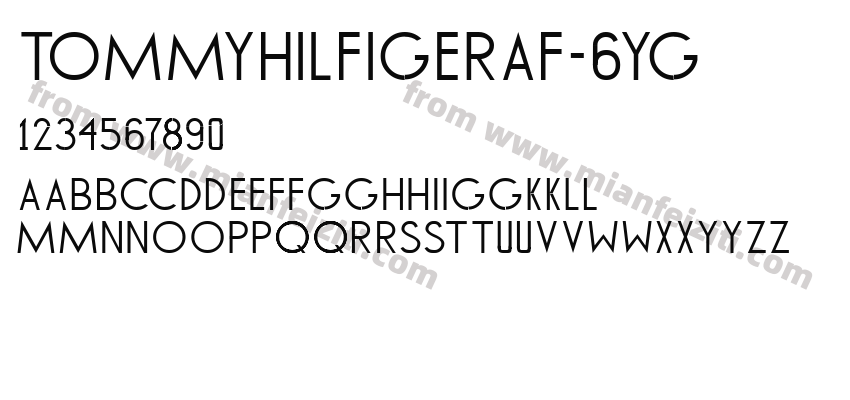TommyHilfigerAf-6yg字体预览