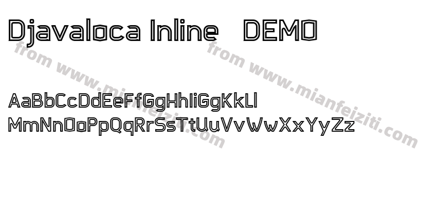 Djavaloca-Inline_-_DEMO字体预览