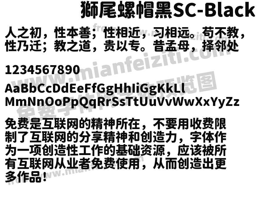 獅尾螺帽黑SC-Black预览图2