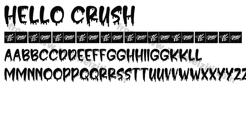Hello Crush字体预览