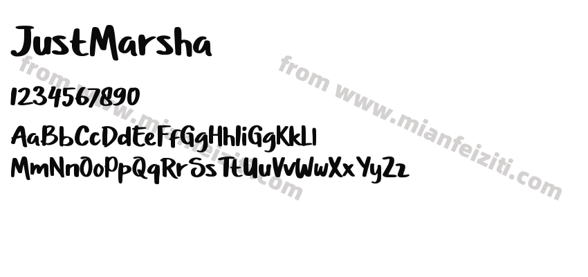 Just Marsha Regular预览图2
