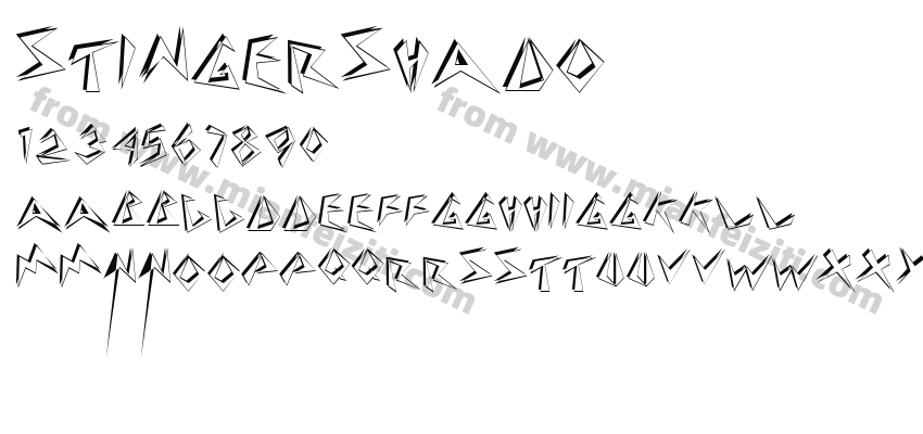 Stinger Shadow Regular预览图2