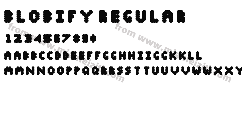 Blobify Regular字体预览