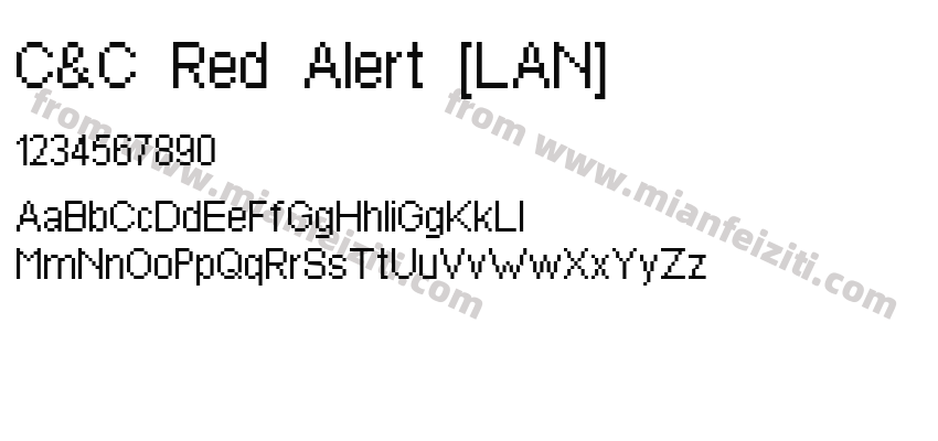 C&C Red Alert [LAN]字体预览