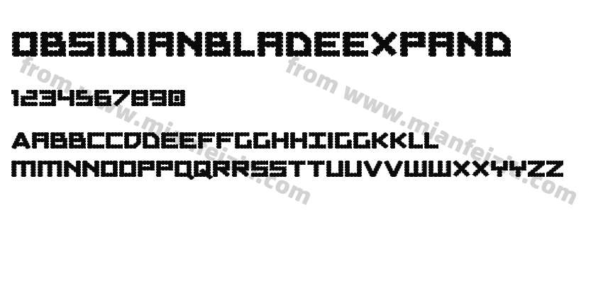 obsidianbladeexpand字体预览